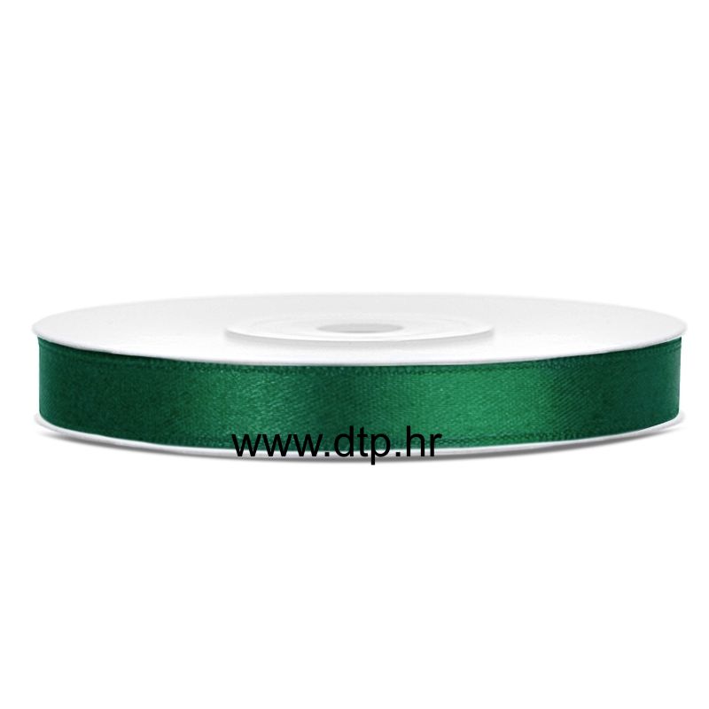 veleprodaja_satenskih_traka_povoljne_cijene_vrpca_zelena Saten traka šuma zelena 6mm/25m I-13 - Slika 1