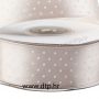 Traka saten cappucino s točkama 25mm/25m TB-7