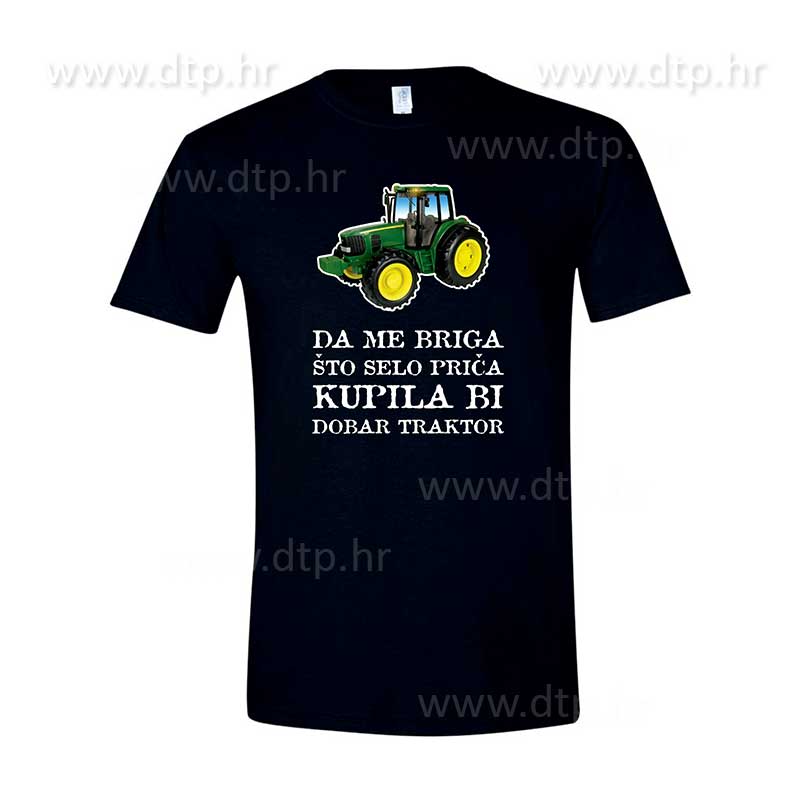 traktor2 Majica s tiskom MA-5-18 crna - Slika 1