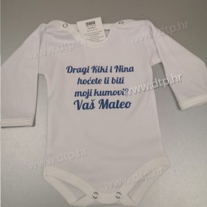 personaliziran djecji bodi s tiskom