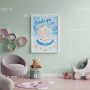 Poster Slonić dečko personalizirana ilustracija za dječju sobu
