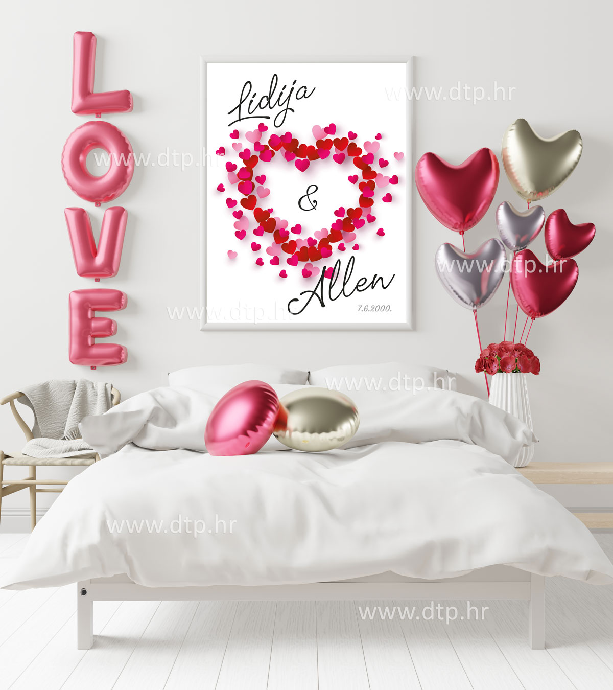 slika-okvir-valentinovo-srca Plakat za Valentinovo srca u srcu - Slika 1