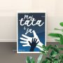 Poster Moj tata i ja personalizirana ilustracija za dječju sobu