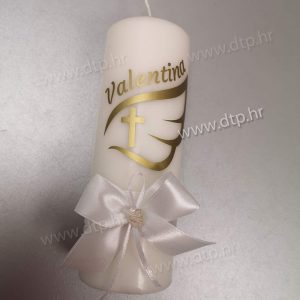 Svijeća za prvu pričest s imenom