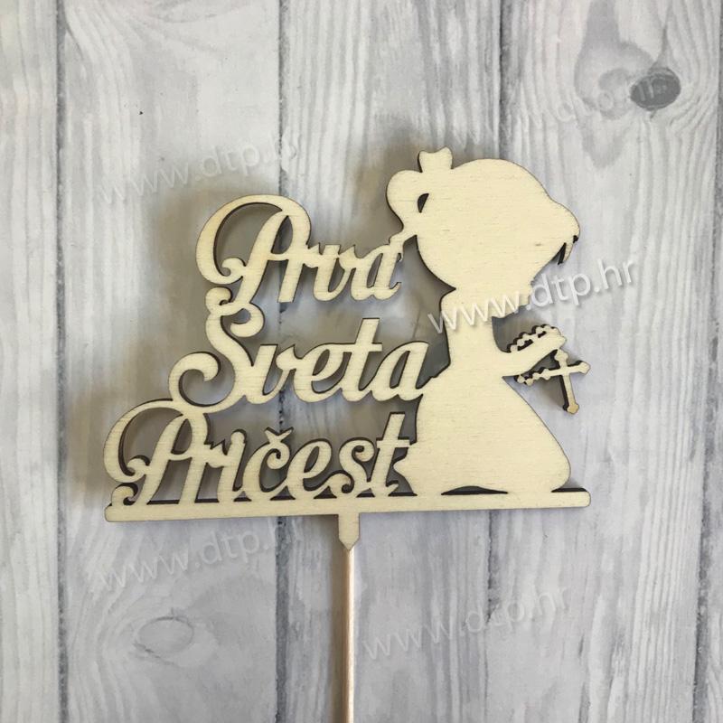 Prva sveta pričest ukras za tortu