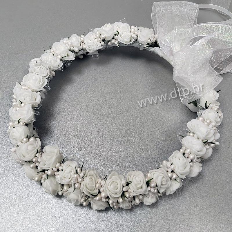 Bijeli vjenčići za kosu