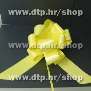 270124 mašna (na potez) 3cm svj. žuta