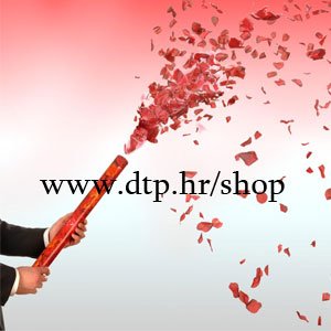 Konfete crvene velike cca 60cm