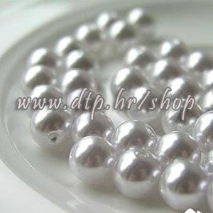 62201 Acryl perlice bijele 10mm/100gr