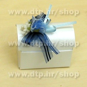 01 Pozivnica ili konfet Plava s tiskom