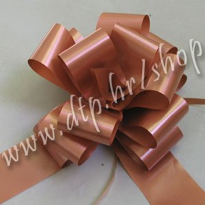 270073 mašna (na potez) 5cm/10 kom cimet
