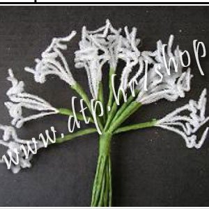 Kovrdža frost mini - 8kom/bijela