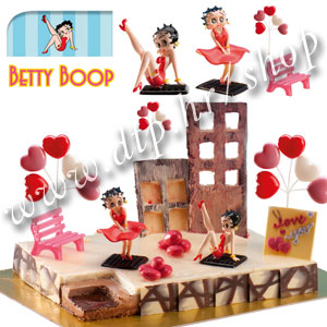 DK350228 Set plastični za dekoriranje torti Betty Boop
