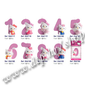 DK346117-126 Rođendanski broj Hello Kitty br.0
