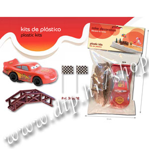 Set plastični za ukrašavanje torte Munjeviti Jurić DK302002 (Car