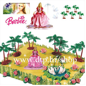 DK350169 Set za tortu Barbie 7cm PVC