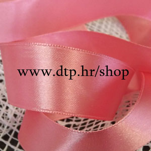 0245 Satenska prljavo roza traka 2cm/10m